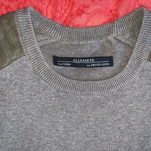 Allsaints Sierre Jumper Dress Brown Size 4 - Picture 3 of 13